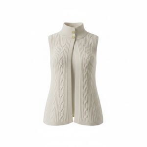 Kim Rogers Cream Vest Women’s Large Lightweight Layering